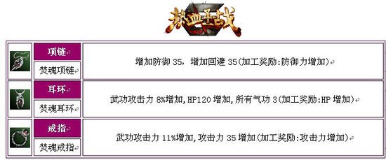 《热血江湖》新版120级首饰大放异彩