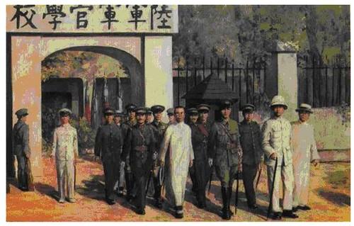 1924年,近代中国国父***在中国广州成立黄埔军校,成为近代中国杰出