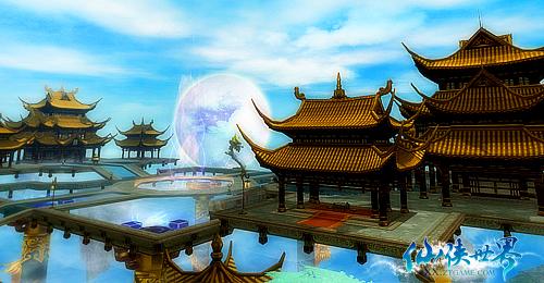 天宫云海 《仙侠世界》场景梦幻画面清新