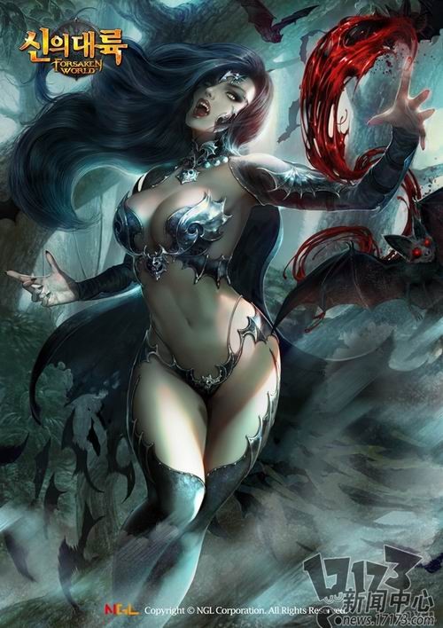 韩服《神魔大陆》内测开启 性感原画公开