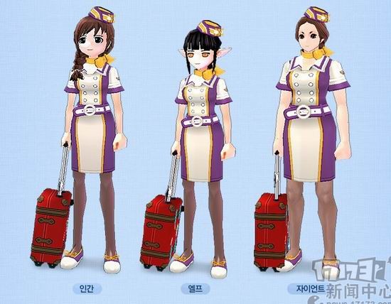 【17173专稿,转载请注明出处】 韩服《洛奇》近日开展了翱翔天空的飞行比赛。 本次比赛共提供了6种难度不同的地形供玩家选择,玩家在参赛前还可以免费领取一只飞行坐骑。比赛开始后,玩家需要依次通过指定的区域才能取得胜利。获胜奖品包括10万韩币的点券,各种道具等等。 另一方面,为了纪念本次比赛,韩服还加入了驾驶员时装和空姐时装两套新衣服。