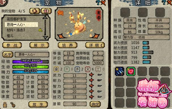 【桃园·攻略】选择属于你的宠物