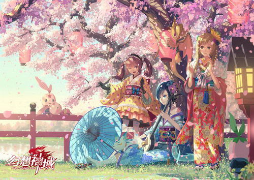 Vofan绘制《幻想神域》樱花季原画