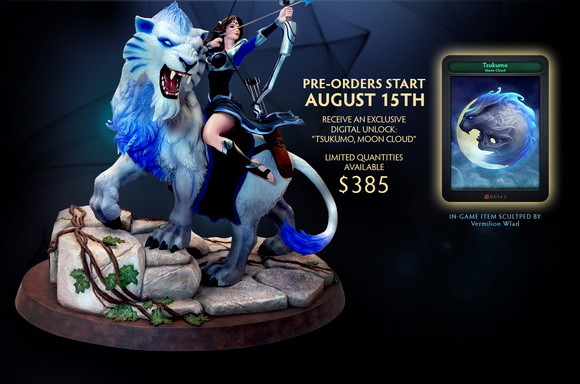V社发布DOTA2月女米娜拉手办 售价385美元