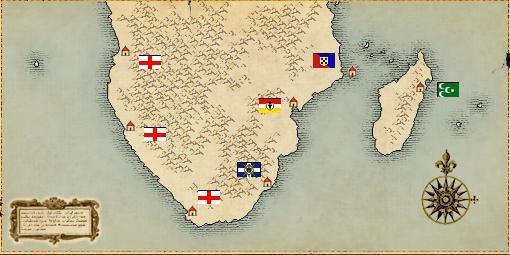 大航海时代: 4区1服各国形势地图图片