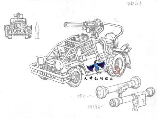 图文:高达迷想驾驭的野外战车造型?