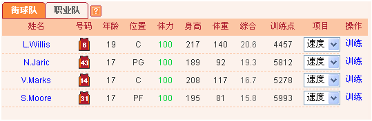 街球队训练