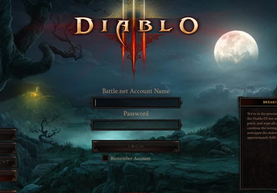 暗黑3首次维护开始,所有角色清空!