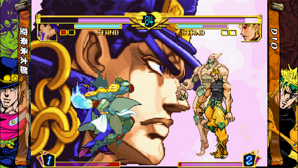ジョジョ　ジョジョの奇妙な冒険　1999　B2　ポスター　CAPCOM　PS カプコンより1999年に発売されたプレイステーション用ゲーム