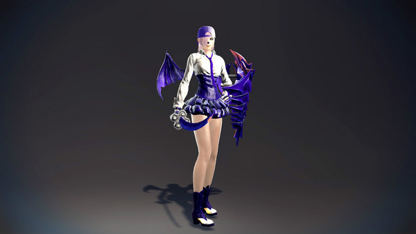 蓝色妖姬 菲欧纳女妖深蓝纯白染色混搭——洛奇英雄传——17173网络