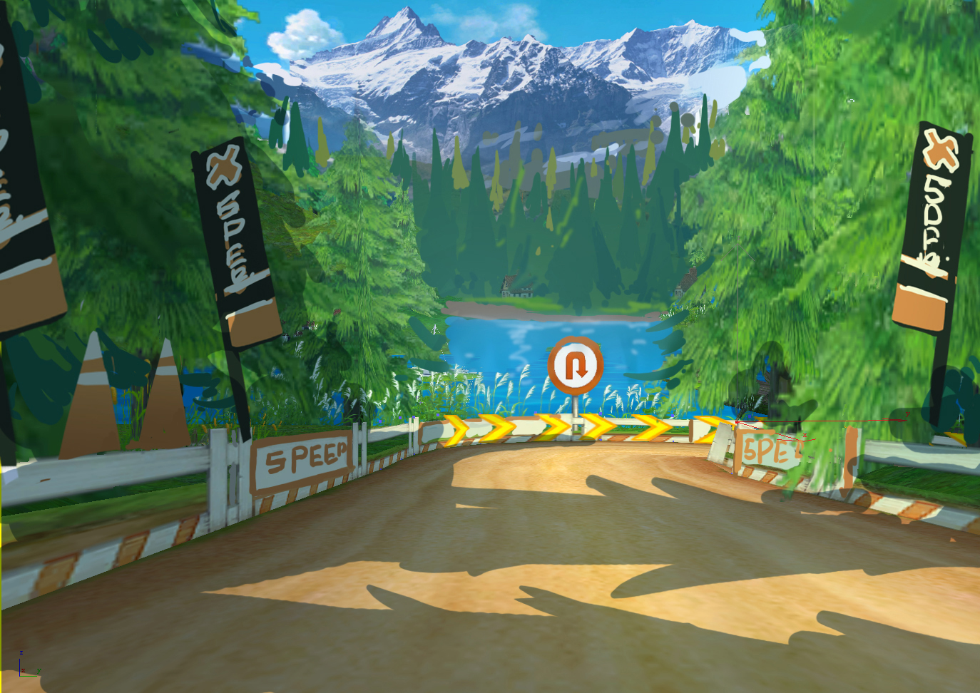 qq飞车20新版全球车王新赛道森林发卡