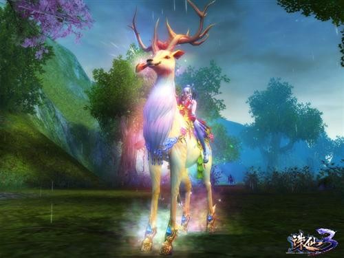 【三大坐骑 各具特色】 独角兽优雅大方,龙龟充满个性,九色鹿梦幻唯美