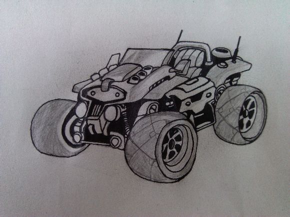 玩家手绘qq飞车人气赛车