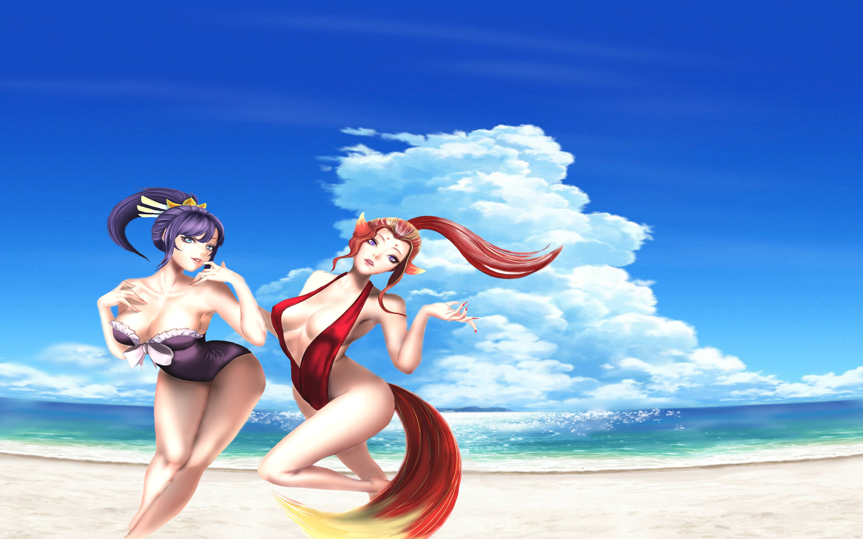 妖精漫画 喷血比基尼角色壁纸