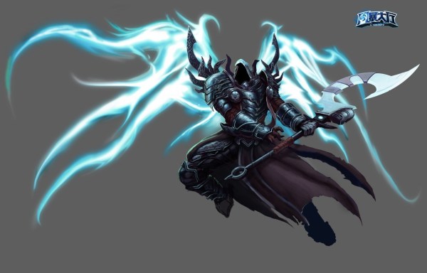 风暴英雄蓝贴玩家自创钢铁部落皮肤