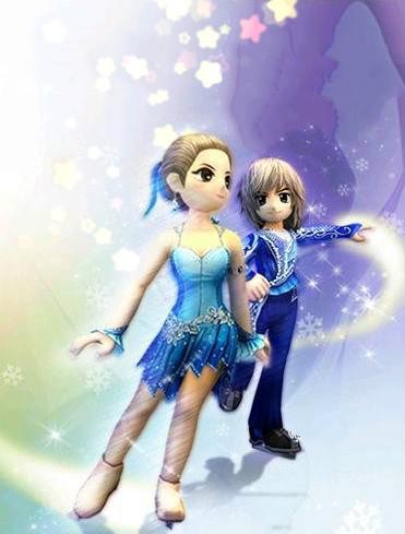 冰之舞《热血江湖》经典冬季情侣披风