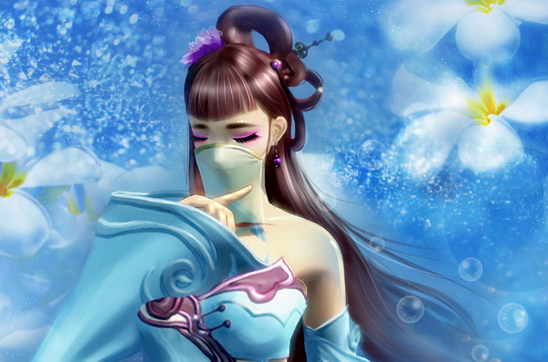 龙门东道:烟笼寒水月笼沙 三月樱花雨转手绘作品 龙门东道新闻网