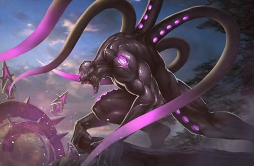 猎齿的血盆大口构成了幽夜咆哮·奈亚,这位克苏鲁神话当中的混沌邪神