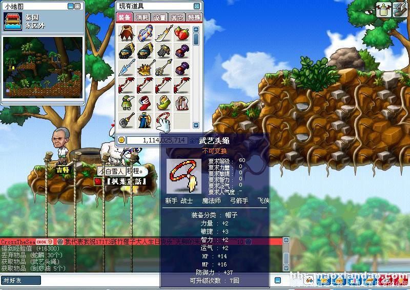 冒险岛: 050版新装备--武艺头绳