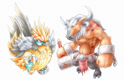 石器时代商城新宠牛人鸡年兽